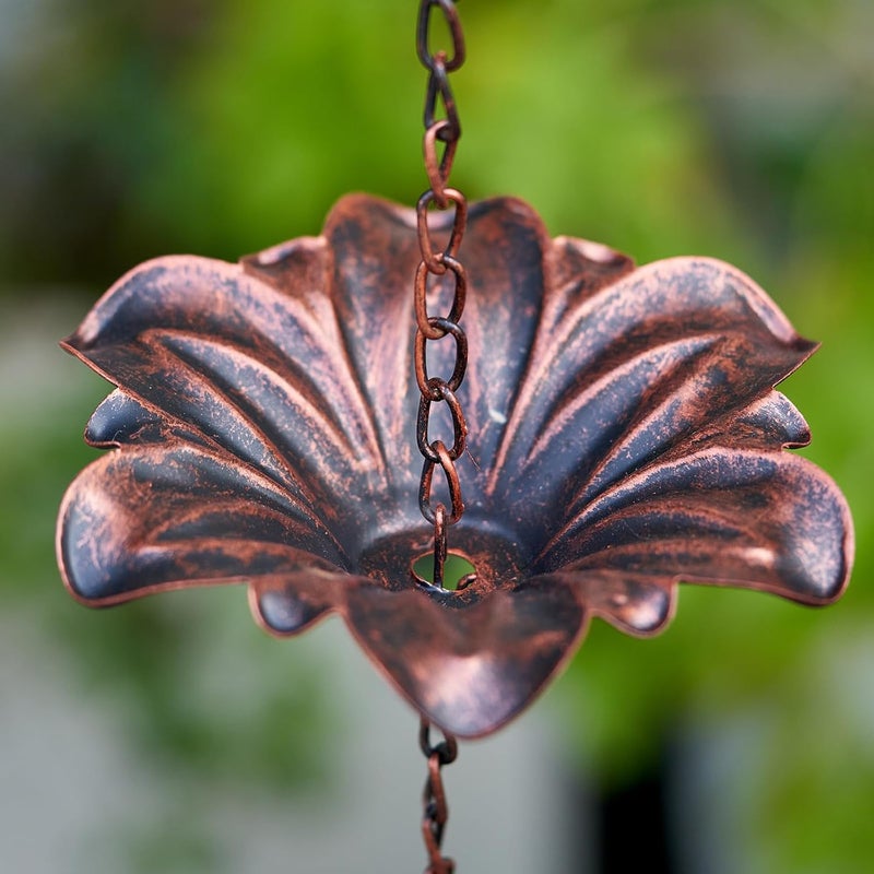 HOUYANG 8.5FT Hummingbird Rain Chain,Rain Chains for Outside,Rainwater Catcher Chains, Outdoor Garden Yard Decor - Image 3